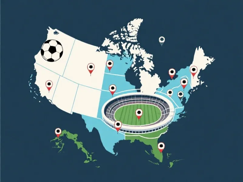 美加墨世界杯主办城市分布